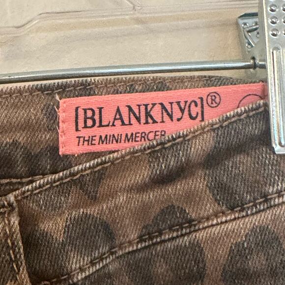Girls Leopard Print Jeans BlankNYC Mini Mercer Jeans Leopard Jeans sz 10 - Picture 3 of 7